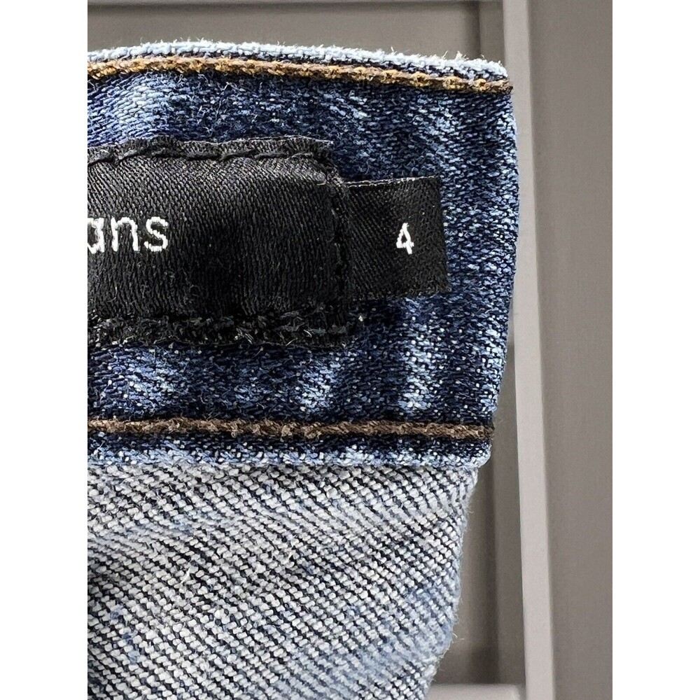 Calvin Klein Jeans Womens 4 Blue Mid-Wash Denim Mid-Rise Straight Stretch - Picture 9 of 12